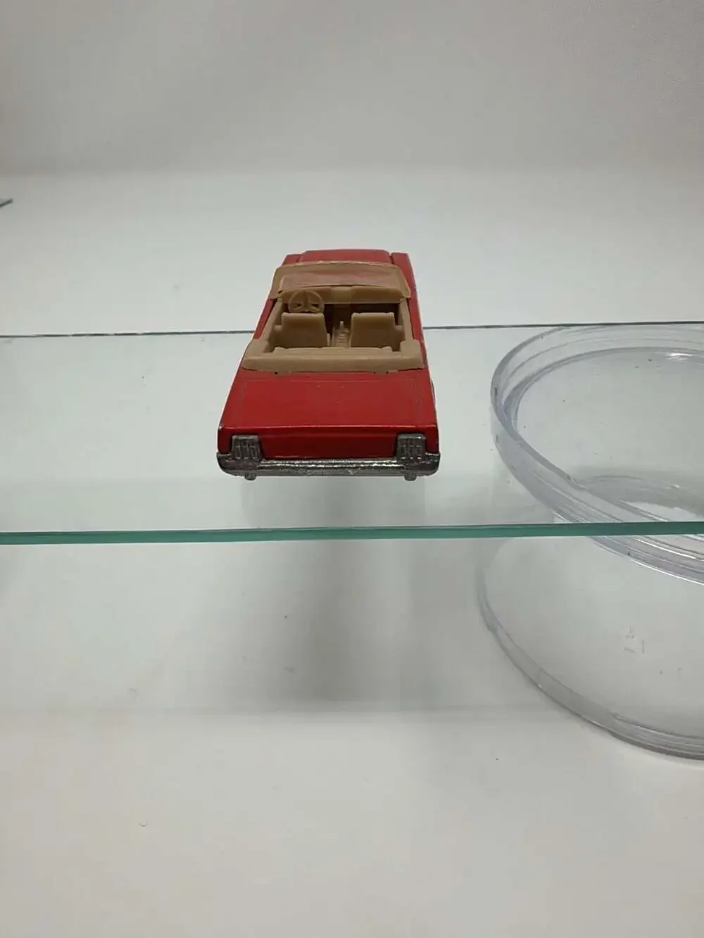 Hot Wheels 1983 Vintage '65 Mustang Convertible Red Diecast Car with Opening Hoo